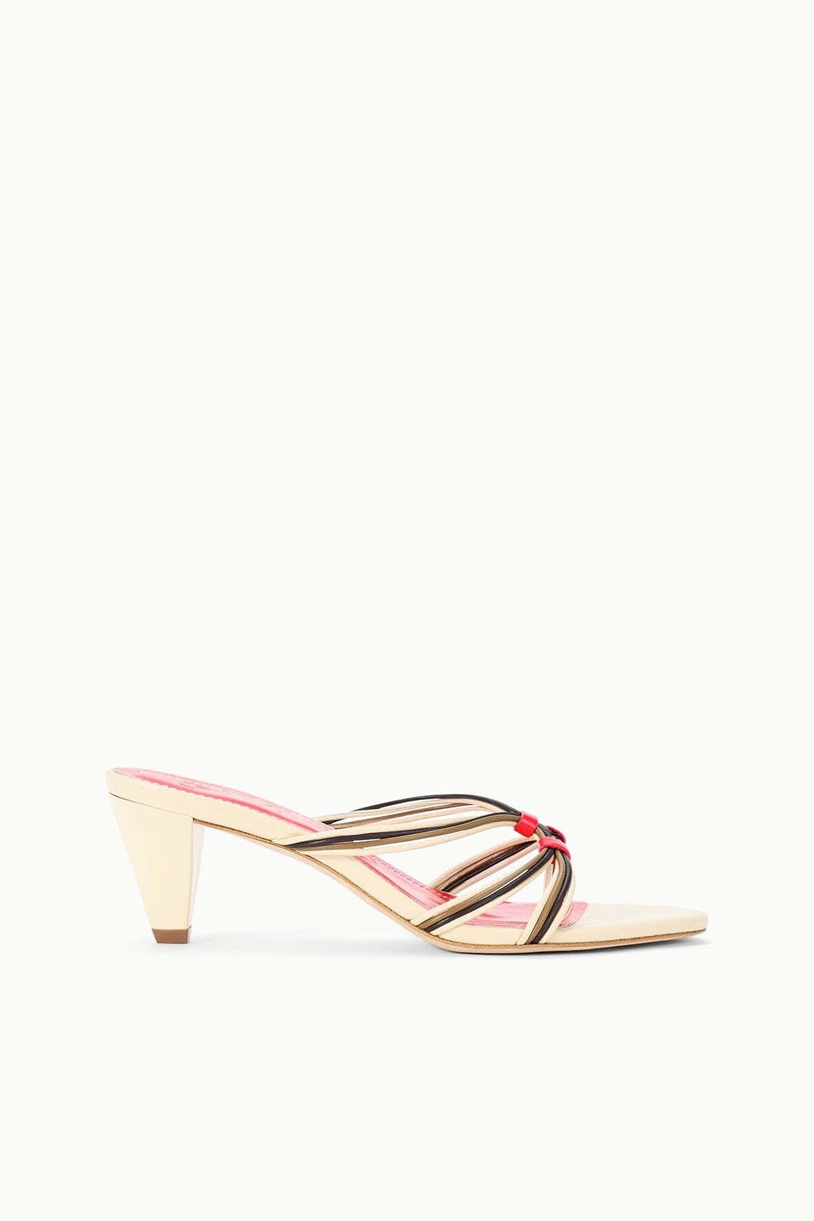 CARRIE MULE | CREAM RED ROSE