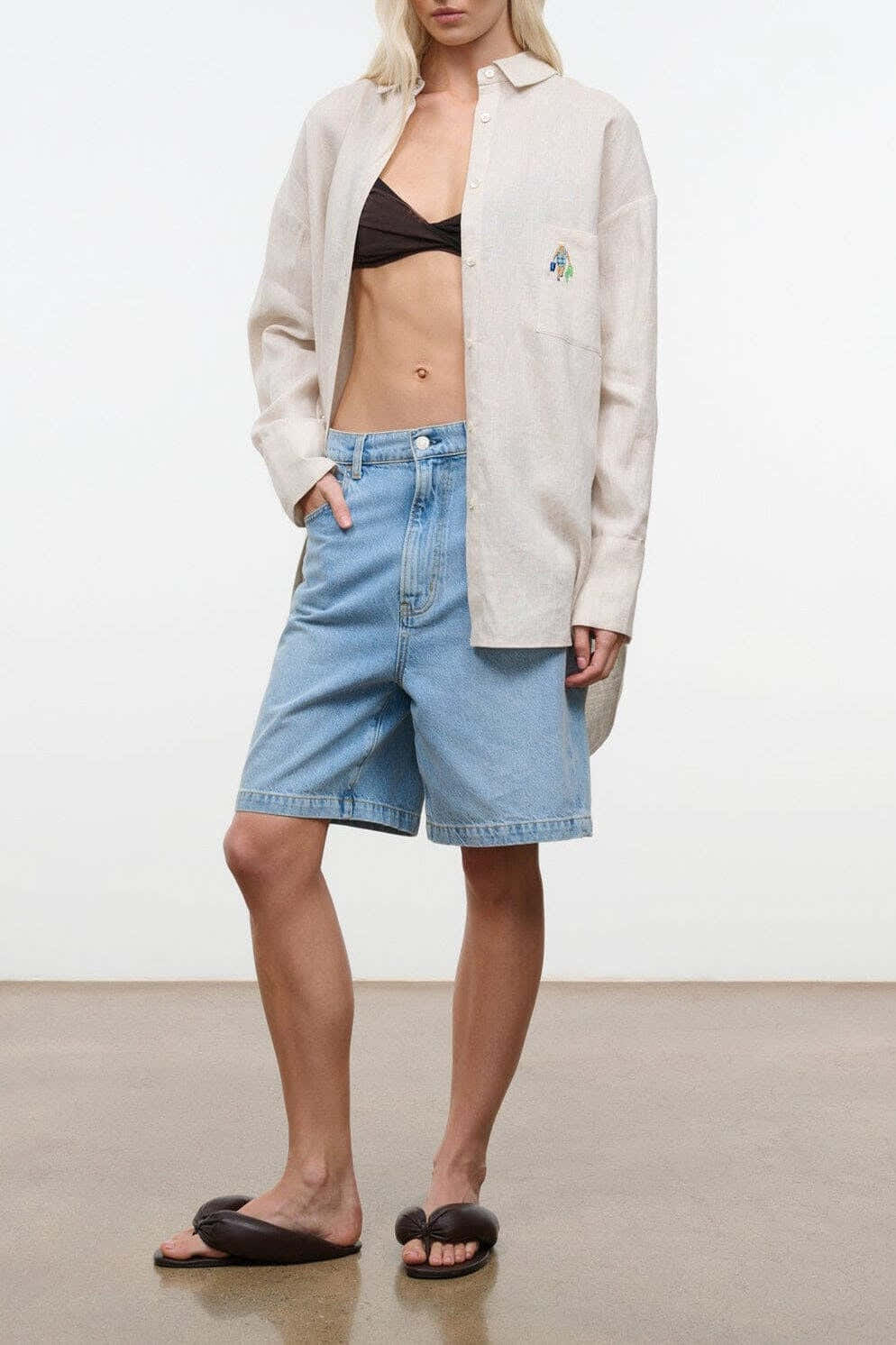 SANDBAR LINEN TOP | NATURAL